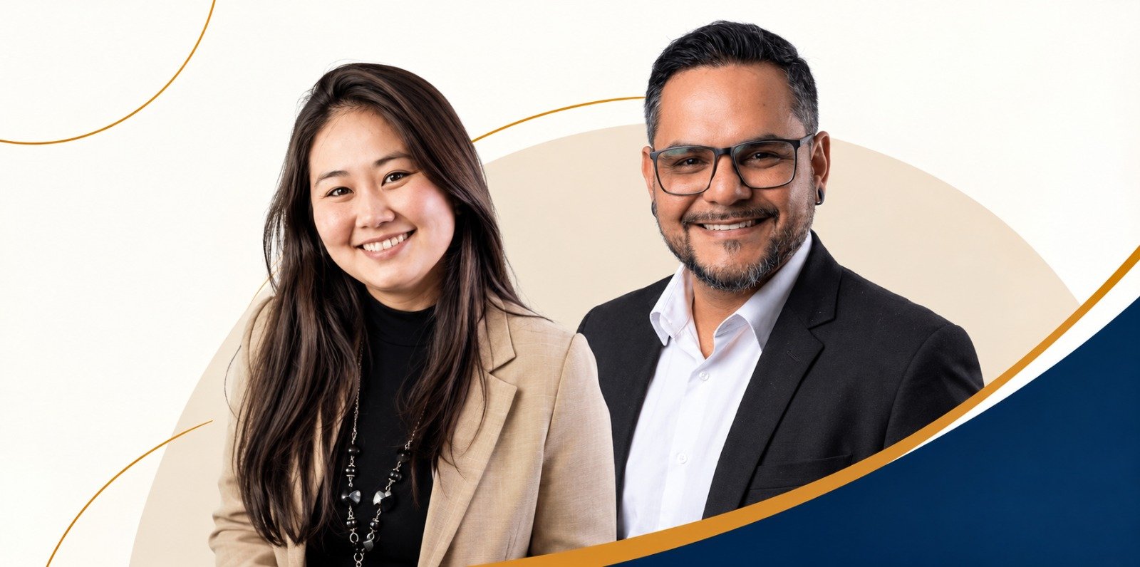 Anne Higa e Diego Silva, fundadores da Padrinhos RH